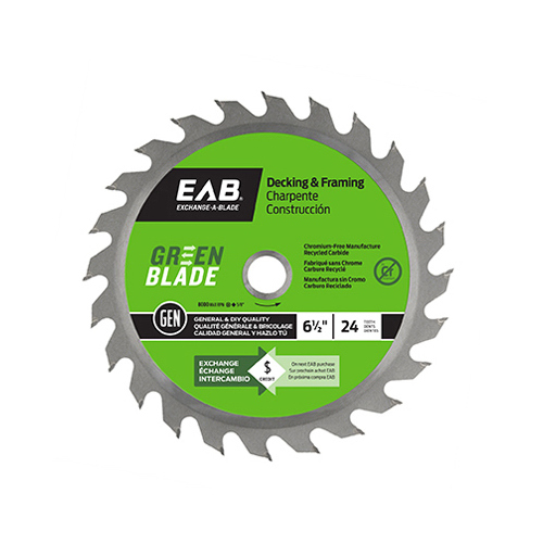 Circular Saw Blade, 24-Tooth x 6-1/2-In. - pack of 5