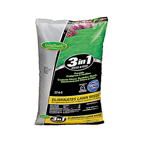 KNOX FERTILIZER COMPANY INC GT23610 3-In-1 Weed & Feed/Crabgrass Preventer, 5,000-Sq. Ft. Coverage