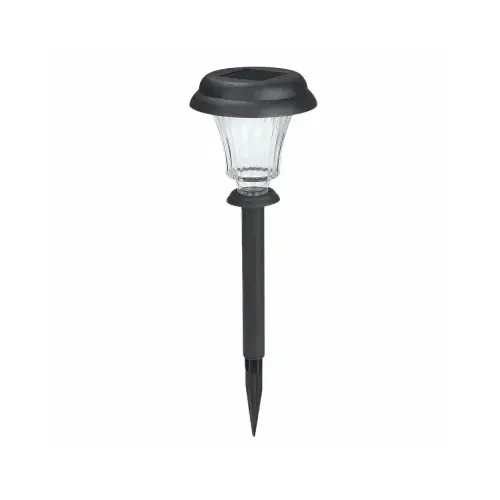 Solar Path Lights, Black, Set of 8 - pack of 8
