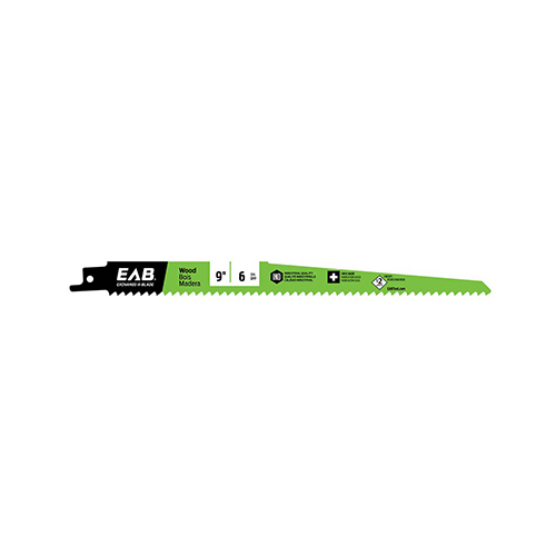 EAB Tool Company Inc 11711432 Reciprocating Saw Blade, Bi-Metal, 9-In. x 6 TPI