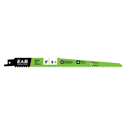 EAB Tool Company Inc 11711432 Reciprocating Saw Blade, Bi-Metal, 9-In. x 6 TPI