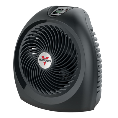 Vornado EH1-0149-06 AVH2 Series EH1-0104-06 Smart Vortex Heater, 13 A, 120 V, 750/1500 W, 5120 Btu Heating, 2-Heating Stage Black