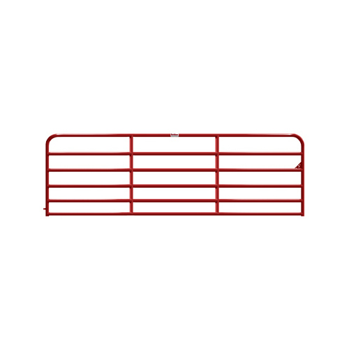 BEHLEN COUNTRY 40120141 Heavy Duty Gate, 6-Rail, Red, 14-Ft.