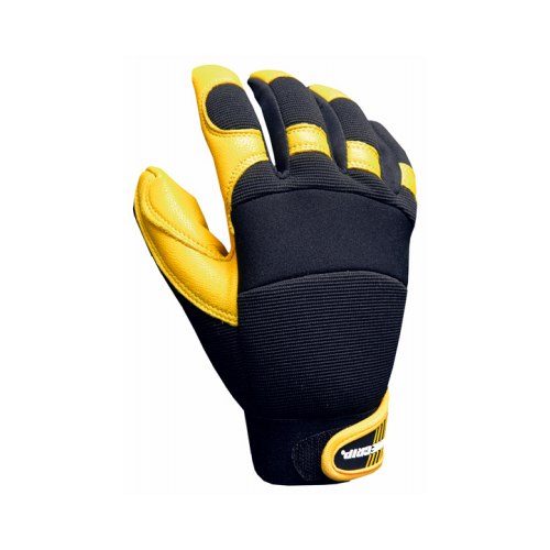 Goatskin Leather Hybrid Pro Work Gloves, XL