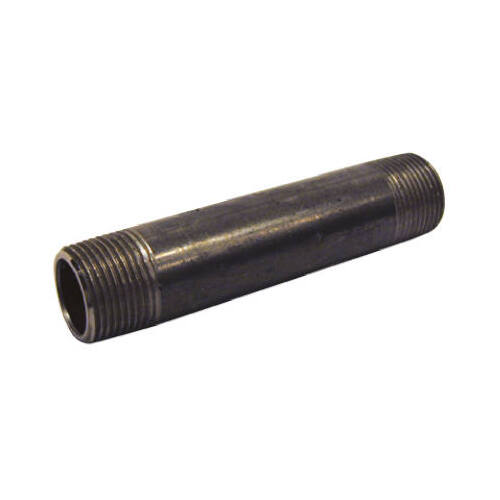 Black Pipe Nipple, .75 x 10 In.