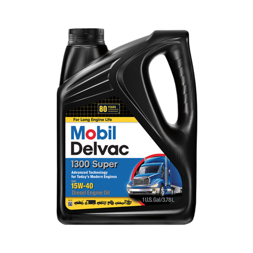 Delvac 1300 15W-40 Super Diesel Engine Oil, Extra High, 1-Gallon