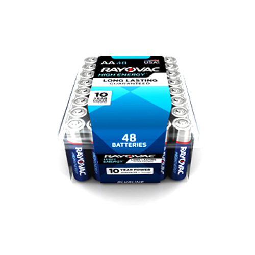 High Energy AA (Double A) Alkaline Batteries  pack of 48