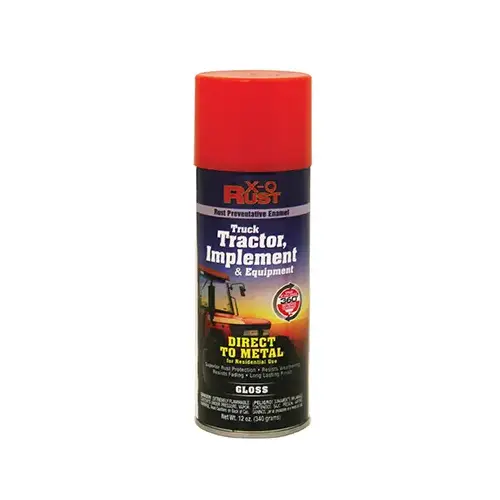 Rust-Preventative Enamel Spray Paint & Primer for Metal, Truck, Tractor, Implement & Equipment, Kubota Orange, 12 oz.