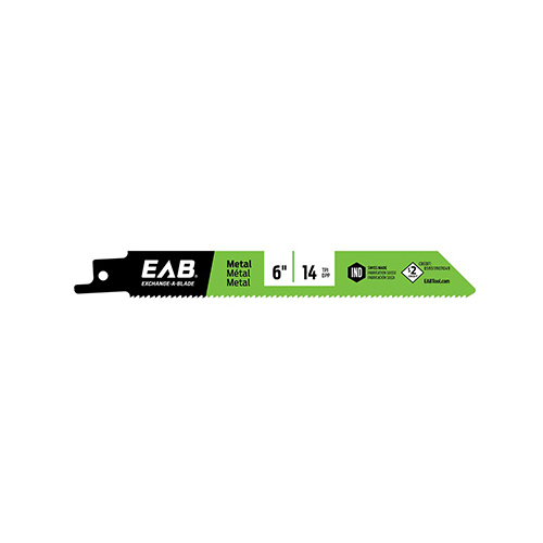 EAB Tool Company Inc 11711742 Reciprocating Saw Blade, Bi-Metal, 6-In. x 14 TPI