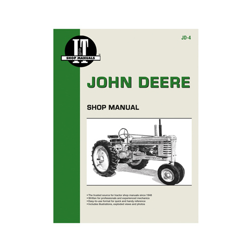 IT Shop Manuals JD-4 Tractor Manual For John Deere Series A