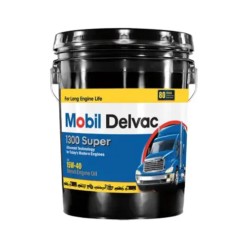 Delvac 1300 1540 Super Diesel Engine Oil, Extra High, 5-Gallons