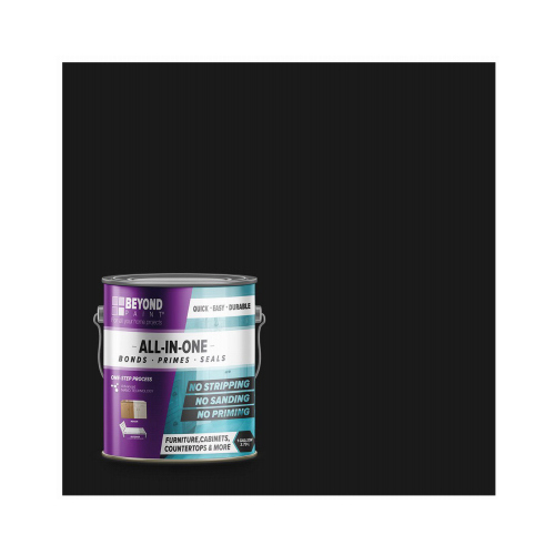 All-In-One Paint Matte Licorice Water-Based Exterior and Interior 32 g/L 1 gal Licorice - pack of 2