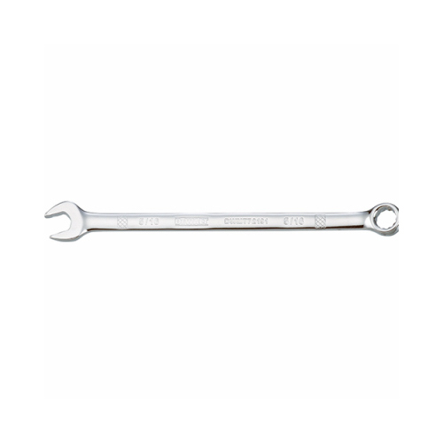 Combination Wrench, SAE, 5/16 in Head, 4-3/8 in L, 12-Point, Chrome, Comfort-Grip Handle