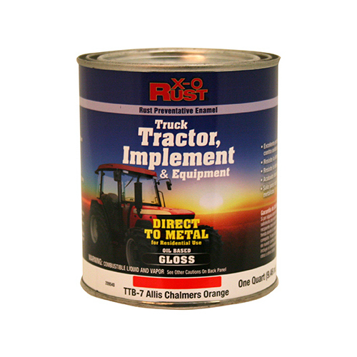 Rust-Preventative Paint & Primer, Direct to Metal, Truck, Tractor, Implement & Equipment, Allis Chalmers Orange, 1-Qt.