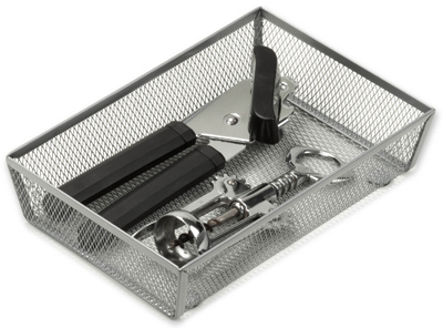 Honey-Can-Do KCH-02161 Drawer Organizer, Steel Mesh, 9 x 6 x 2-In.