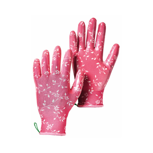 DALEN PRODUCTS CO INC 72470-930-07 Nitrile Work Gloves, Textured, Pink, Women's S