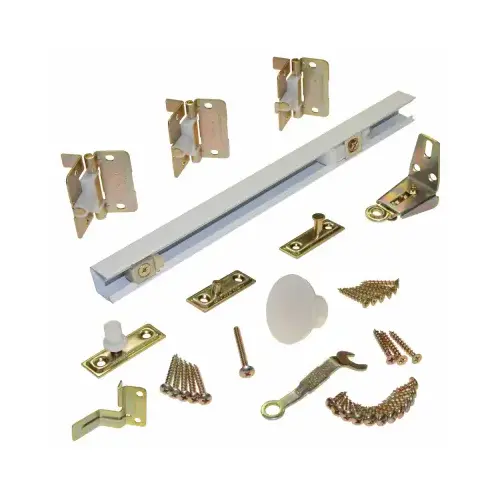 L.E. Johnson 170W363H 36-In. Bi-Fold Door Hardware Set, White