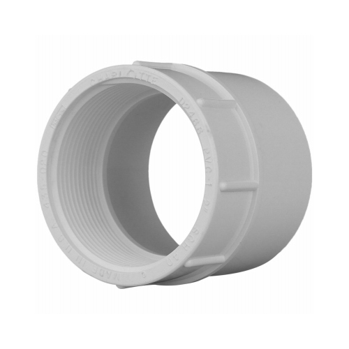 Schedule 40 PVC Pressure Female Adapter, White, 3/4-In.