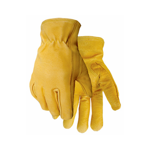 Leather Work Gloves, Premium Buffalo, Men's M