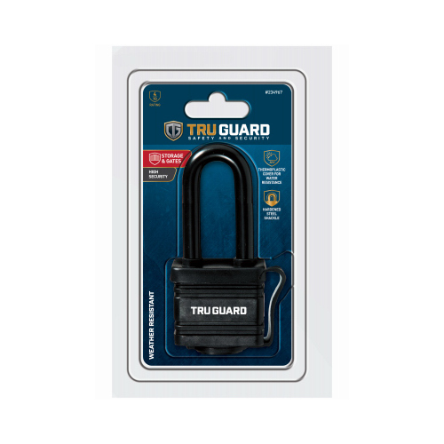 Wordlock 1804DLHTG Keyed Padlock, Laminated Steel, All-Weather Cover, 1-9/16-In.