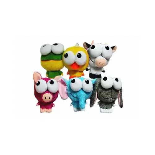 Dog Toy, Big Eyez Plush Animal, Assorted Styles