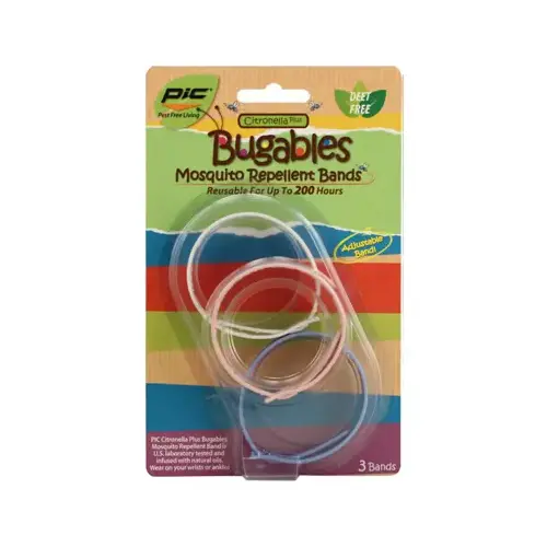 PIC Corporation BUG-BAND3 Citronella Plus Mosquito Repellent Band - pack of 3