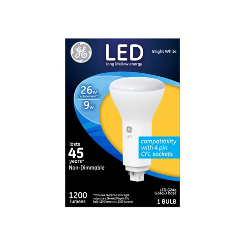 GE Lighting 93095872XCP6 LED Vertical CFL Replacement, 1200 Lumens, 9