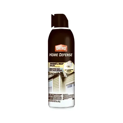 Hornet and Wasp Killer, Spray Application, Outdoor, 16 oz Aerosol