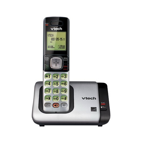 VTECH COMMUNICATIONS CS6719 Cordless Phone System, Caller ID/Call Waiting, Black