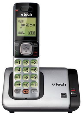 VTECH COMMUNICATIONS CS6719 Cordless Phone System, Caller ID/Call Waiting, Black