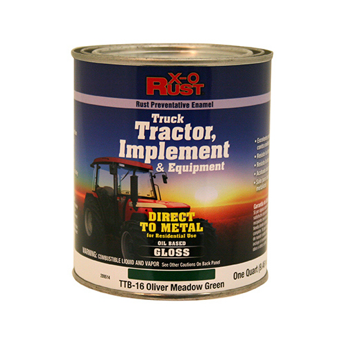 Rust-Preventative Paint & Primer, Direct to Metal, Truck, Tractor, Implement & Equipment, Oliver Meadow Green, 1-Qt.