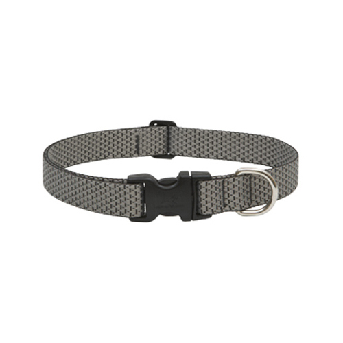 Eco Dog Collar, Adjustable, Granite, 1 x 12 to 20-In.