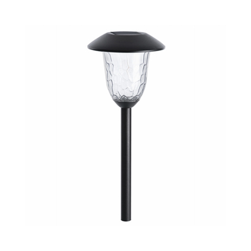 Solar LED Path Lights, Black Metal Finish - pack of 4