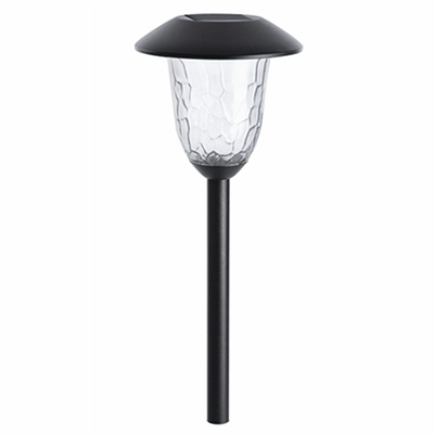 RIMPORTS LLC GL40244 Solar LED Path Lights, Black Metal Finish  pack of 4