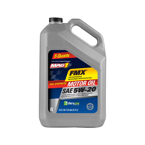 Dexos 1 Motor Oil, Full Synthetic, 5W-20, 5-Qts.