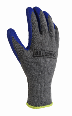 Big Time Products 20061-23 Latex-Coated Gloves, Knit Shell, Blue Crinkle, Men's Medium