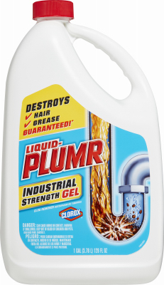 Liquid-Plumr 00252 Industrial Strength Drain Opener, 128-oz. Gel