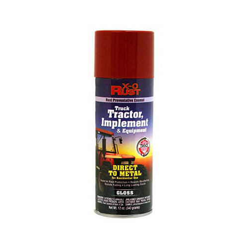 Rust-Preventative Enamel Spray Paint & Primer for Metal, Truck, Tractor, Implement & Equipment, New Holland Red, 12 oz.