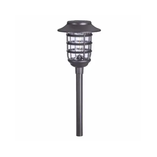 Solar Path Lights, Bronze Aluminum - pair