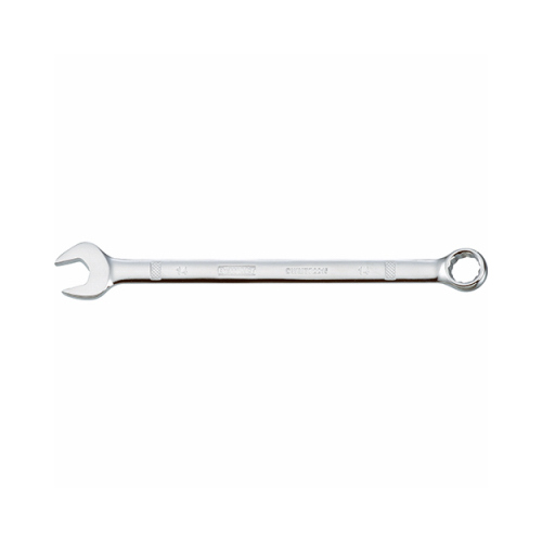 Combination Wrench, Metric, 14 mm Head, 7-19/32 in L, 12-Point, Chrome, Comfort-Grip Handle