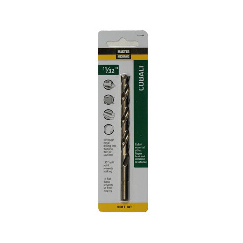 Master Mechanic 197684 11/32 x 43/4In. Cobalt HighSpeed Drill Bit