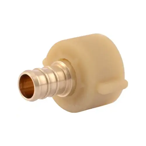 1/2 In. Crimp Fit x 7/8 In. BCT Brass PEX Adapter