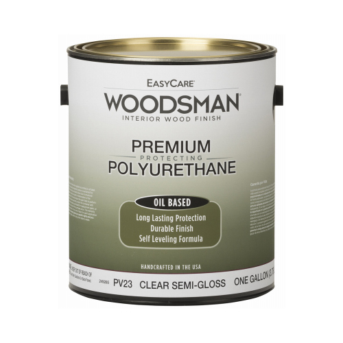 Woodsman Fast Dry Varnish Polyurethane Interior Wood Finish, Oil Base, Clear Semi-Gloss, Gallon - pack of 2