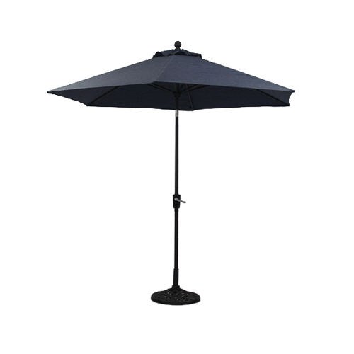 Four Seasons Courtyard AZB00205H67 Beaumont Patio Market Umbrella, Denim, 9-Ft.