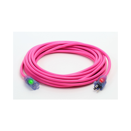 Pro Glo D17335025 Extension Cord, Pink, 14/3, 25-Ft.