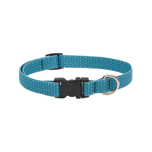 Eco Dog Collar, Adjustable, Tropical Sea, 3/4 x 13 to 22-In.