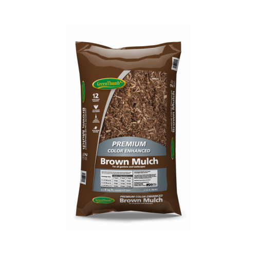 OLDCASTLE LAWN & GARDEN 52055471 Colored Mulch, Brown, 2-Cu. Ft.