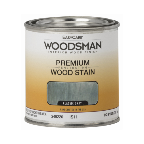 Woodsman Interior Stain, Oil Base, Classic Gray, 1/2-Pt.