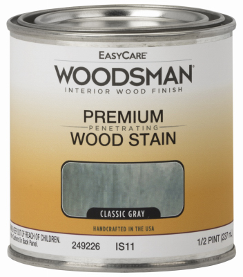 TRUE VALUE MFG COMPANY IS11-HP Woodsman Interior Stain, Oil Base, Classic Gray, 1/2-Pt.