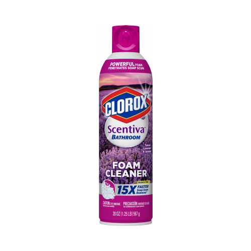 CLOROX 31817 Scentiva Bathroom Foam Cleaner, Tuscan Lavender Jasmine